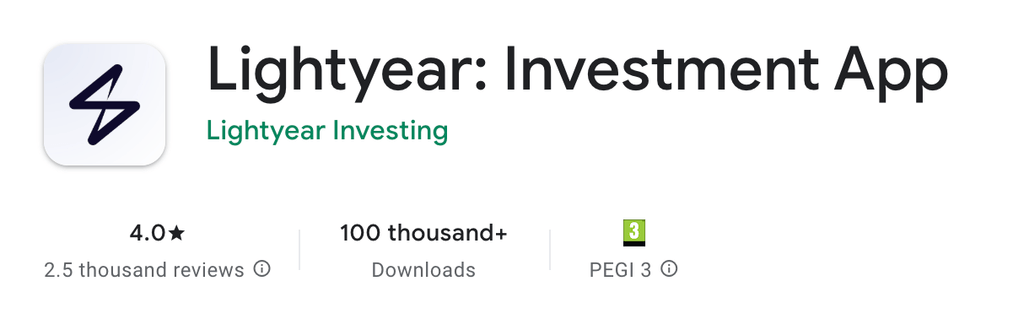 lightyear investing google play