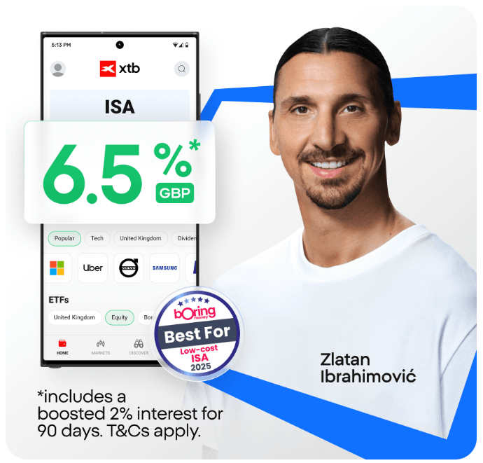 xtb stocks and shares isa