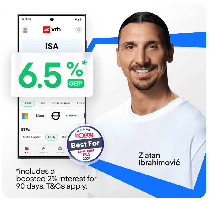 xtb stocks and shares isa