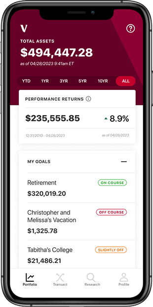 vanguard mobile app