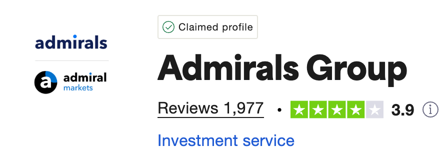admirals markets Trustpilot review