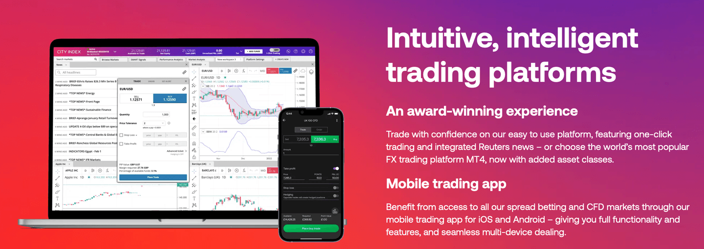 city index trading platform