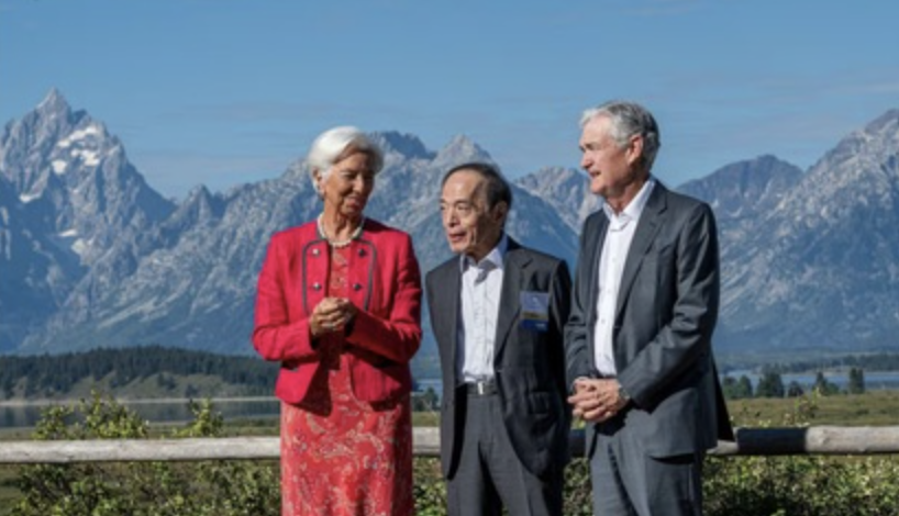 jerome powell, christine lagarde and kazuo ueda